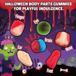 Spooky Gummy Body Parts for Halloween Fun