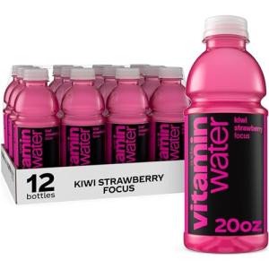 Vitaminwater Focus Kiwi-Strawberry, 12 Pack