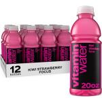 Vitaminwater Focus Kiwi-Strawberry, 12 Pack