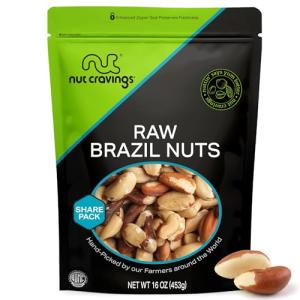Raw Unsalted Brazil Nuts - Healthy Gamer Snack
