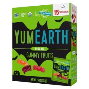 YumEarth Organic Fruity Gummy Snacks - 15 Pack