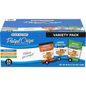 Snack Factory Pretzel Crisps Variety Pack - 24 Count