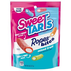 SweeTARTS Rope Bites Candy, Mixed Fruit, 8oz
