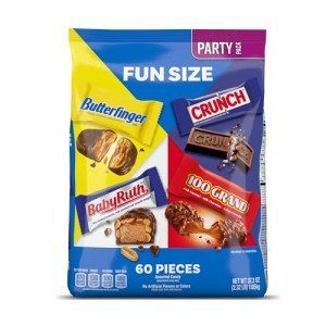 Assorted Fun Size Chocolate Bars – Bulk 60 Pack