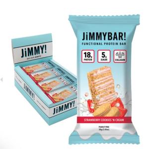 JIMMYBAR! Strawberry Cookies 'n Cream Protein Bars
