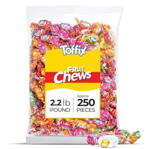 Toffix Fruit Chews - Fruity Chewy Snacks 2.2 Lbs