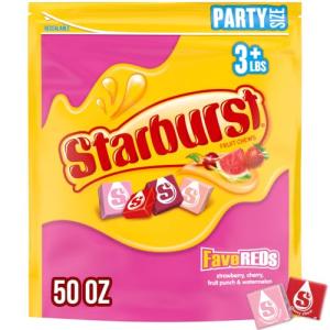 FaveREDS STARBURST Fruit Chews Candy Party Bag