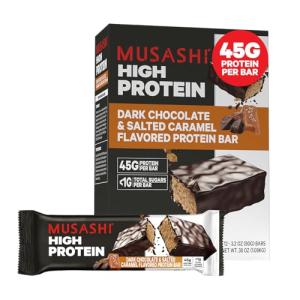 MUSASHI Dark Chocolate & Salted Caramel Protein Bars