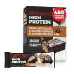 MUSASHI Dark Chocolate & Salted Caramel Protein Bars