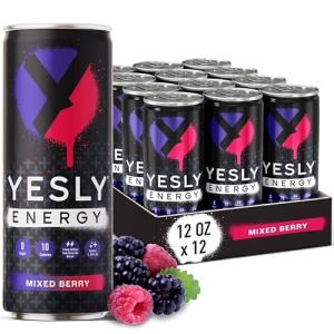 Yesly Mixed Berry Energy Drink - 12 Pack