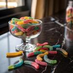 Trolli Sour Brite Crawlers Gummy Worms 7.2 oz