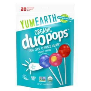 YumEarth Organic Duo Pops - Allergy Friendly Lollipops