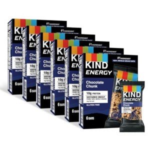 KIND Chocolate Chunk Energy Bars - 30 Count