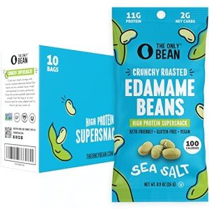 Crunchy Sea Salt Edamame Snacks - 10 Pack