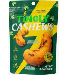 50Hertz Tingly Cashews - Savory Vegan Snack