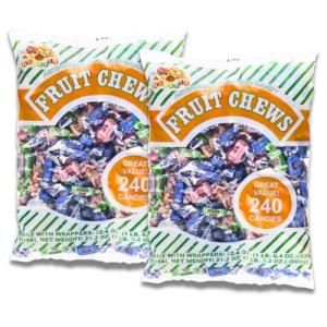 Albert's Assorted Fruit Chews, 240 Pieces Total