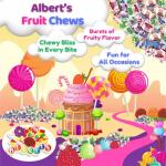 Albert's Assorted Fruit Chews, 240 Pieces Total