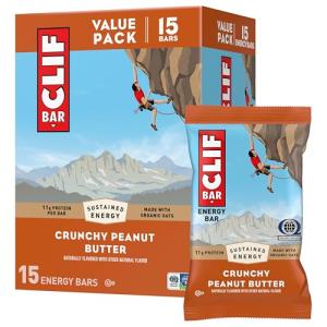 Crunchy Peanut Butter Energy Bars - 15 Pack