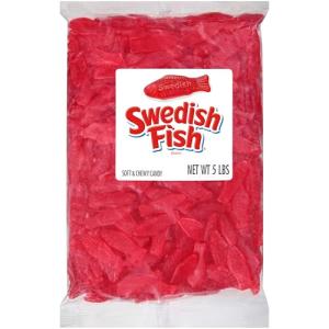 Swedish Fish Candy, Soft & Chewy, 5 lb Bulk