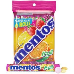 Mentos Mint & Fruit Chewy Candy Rolls 6-Count
