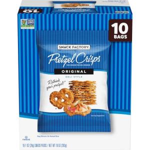 Original Pretzel Crisps Snack Bags - 10 Count