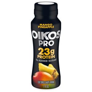 Oikos Pro Mango Pineapple Protein Drink, 23g Protein