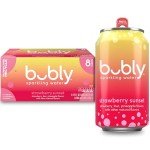 Bubly Strawberry Sunset Sparkling Water - 8 Pack