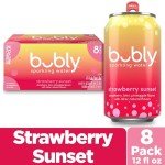Bubly Strawberry Sunset Sparkling Water - 8 Pack