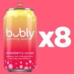Bubly Strawberry Sunset Sparkling Water - 8 Pack