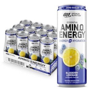 Amino Energy Blueberry Lemonade Hydration Drink, 12 Pack