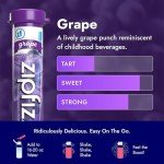 Zipfizz Grape Energy Drink Powder, 20 Pack