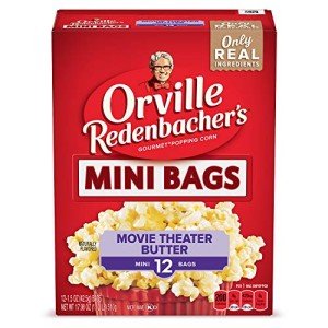 Movie Theater Butter Popcorn Mini Bags - 12 Count