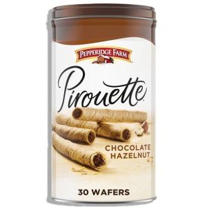 Chocolate Hazelnut Pirouette Cookies - 13.5 Oz Tin