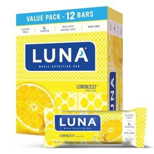 Luna Minis Energy Bars - Lemon Zest (Box of 12)