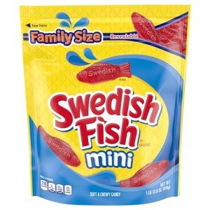 Swedish Fish Mini Chewy Candy, Family Size 1.8 lb