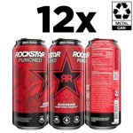 Rockstar Fruit Punch Energy Drink - 16oz (12 Pack)