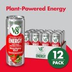 V8 Strawberry Kiwi Sparkling Energy Drink - 12 Pack