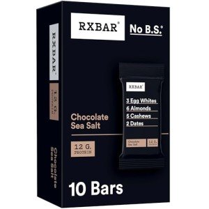 Chocolate Sea Salt RXBAR Protein Snack Bars - 10 Pack