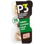 P3 Protein Snack Pack: Turkey, Almonds, Cheese