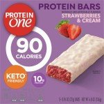 Strawberries and Cream Protein Bars - Keto Friendly