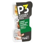 P3 Protein Snack Pack: Turkey, Almonds, Cheese
