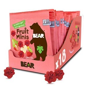 BEAR Strawberry Fruit Snack Minis - Pack of 18