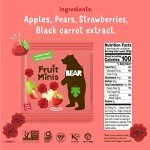 BEAR Strawberry Fruit Snack Minis - Pack of 18