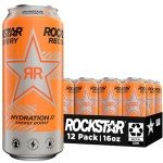 Rockstar Energy Drink – Recovery Orange, 12-Pack
