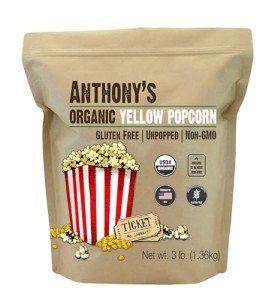 Organic Yellow Popcorn Kernels for Gamers, 3 lb