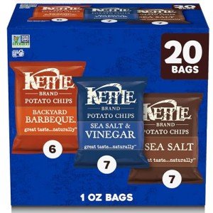 Kettle Brand Potato Chips Variety Pack (20 Bags)