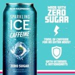 Blue Raspberry Caffeine Sparkling Water (12 Pack)