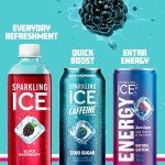 Blue Raspberry Caffeine Sparkling Water (12 Pack)