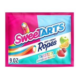 SweeTARTS Twisted Rainbow Punch Candy Ropes 9 oz