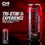 Cellucor C4 Ultimate Sugar-Free Energy Drink, Fruit Punch